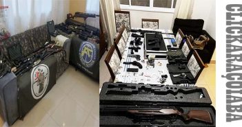 PM encontra arsenal com homem identificado como ‘armeiro’ de facção criminosa