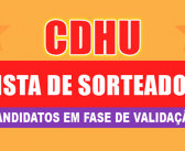 Lista de Sorteados da CDHU Araçoiaba da Serra “E”