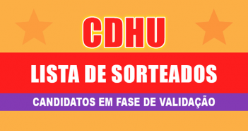 Lista de Sorteados da CDHU Araçoiaba da Serra “E”